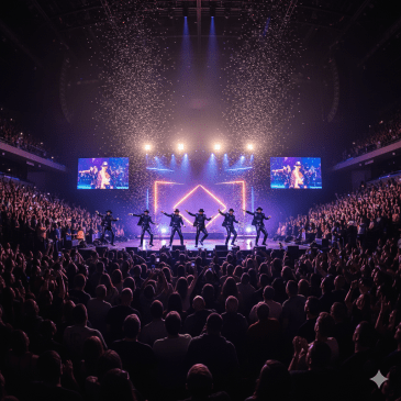 AI Image of a band resembling New Edition