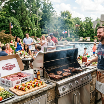 Image of a 4th of July Cookout created with AI