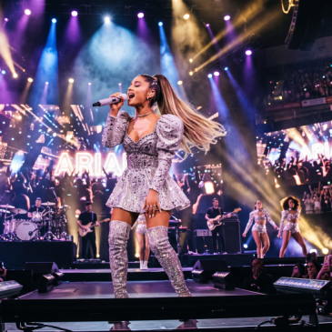 Ariana Grande concert image made with AI