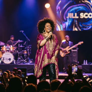 Jill Scott concert image made with AI