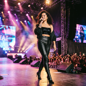Ella Mai in concert made with AI