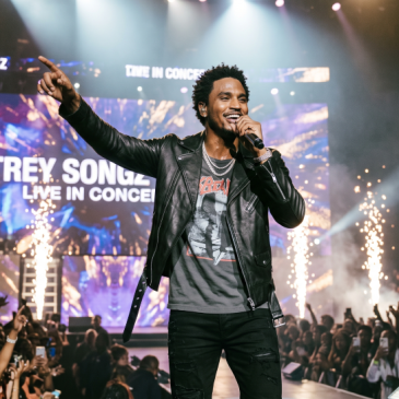 Trey Songz in concert made with AI.